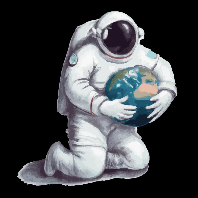 Astronaut with globe gift for astronauts