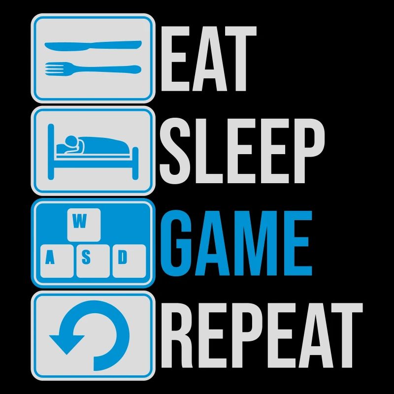 Manger le jeu de sommeil Répéter