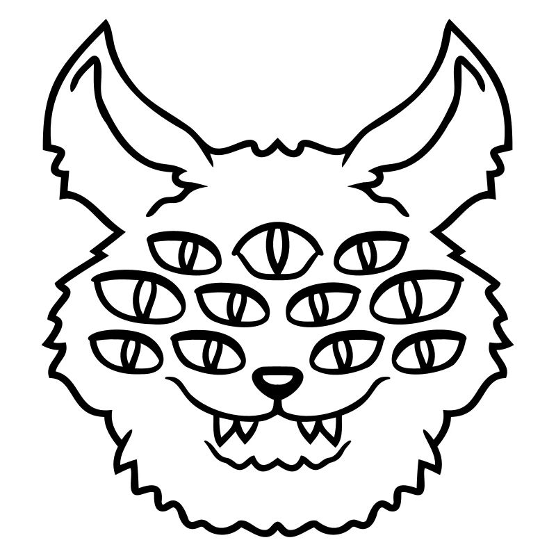 Cat Demon Many Eyes Devil Hell Evil Monster