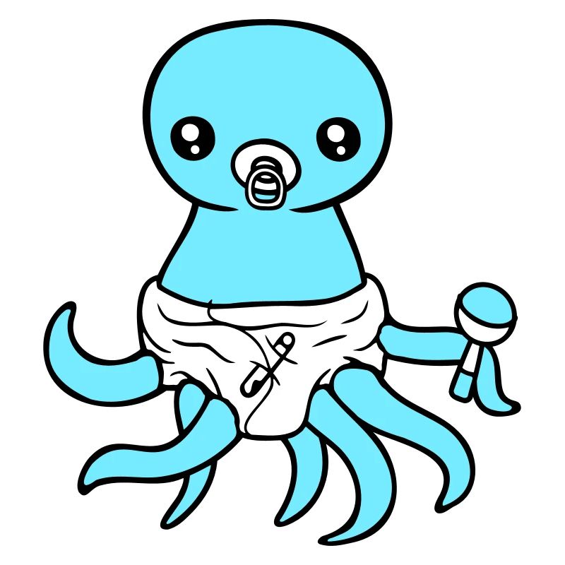 Octopus Bébé Hochet Couche Sucette Enfant Né
