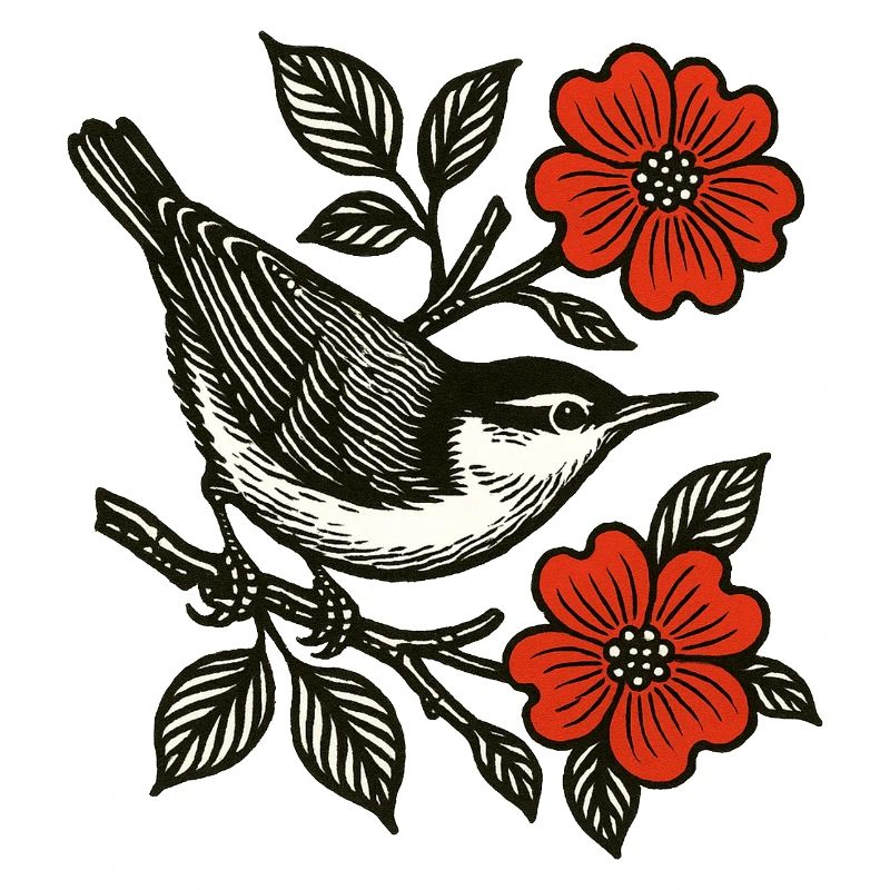 Retro Nuthatch