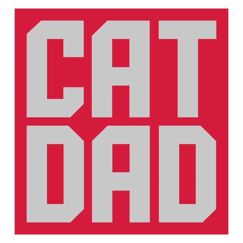 Schild Cat Dad Design