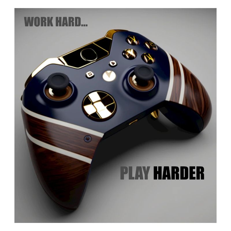 Game Controller Work Hard Geschenk