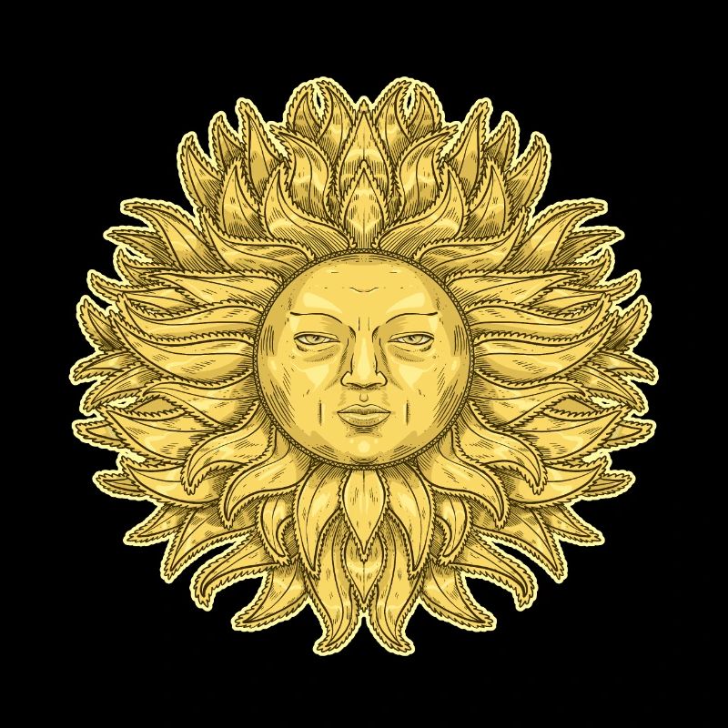 Great Sun with Face