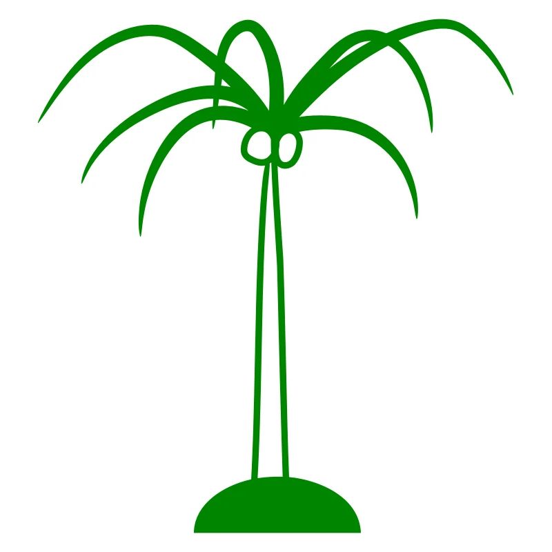 Palm Tree Island Tree Plage Vacances Noix de Mer Cool
