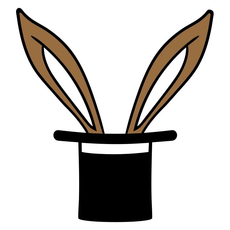 Bunny Top Hat Wizard Rabbit Wizard Trick