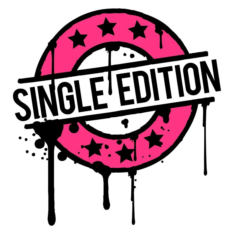 Single Edition stamp graffiti pink award