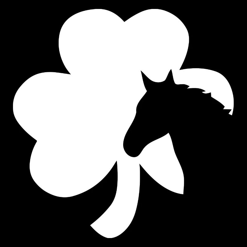Kleeblatt Pferd Kleeblatt mit Pferd