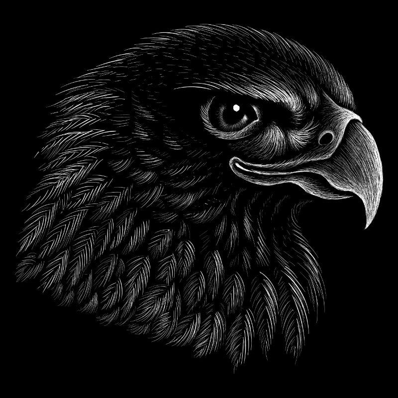 Eagle Lines Realistic Drawing Eagle Art