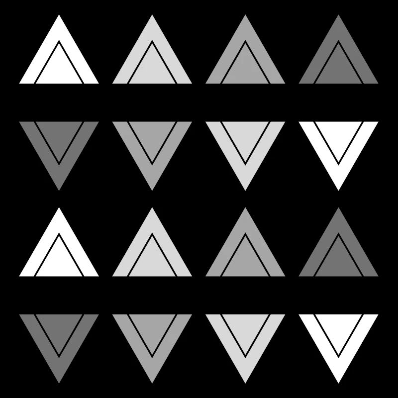 Géométrie Moderne Abstrait Triangles deux rangées