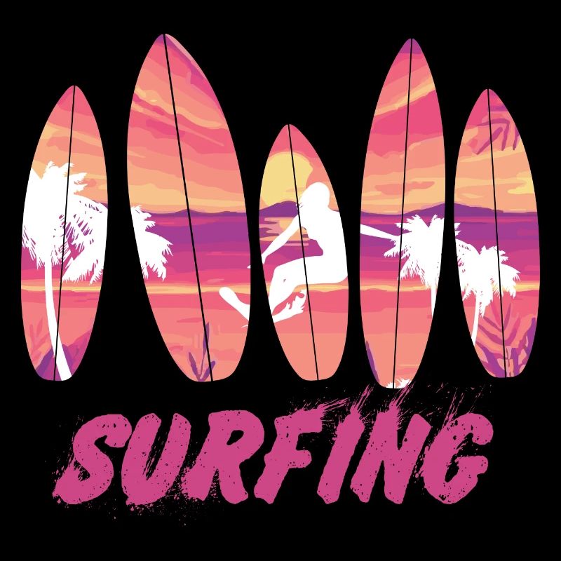 Surf Surfboard Surfer Idée Cadeau