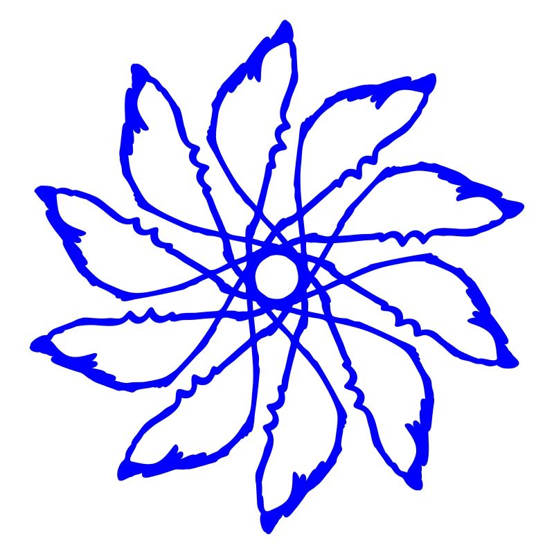 Random patterns circled Vectorgraphic