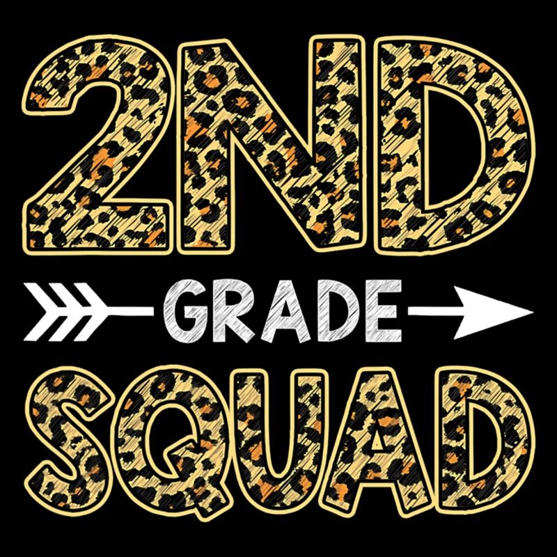 2Nd Grade Squad Leopard Second Grade Teacher Stud