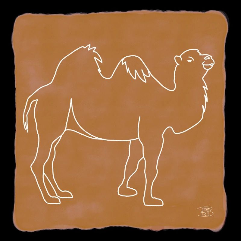 "Kamel", Boho Line Art Design, Serie "Desert"