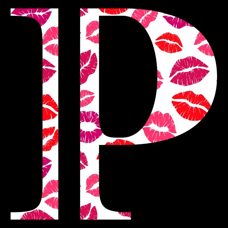 Letter p kisses
