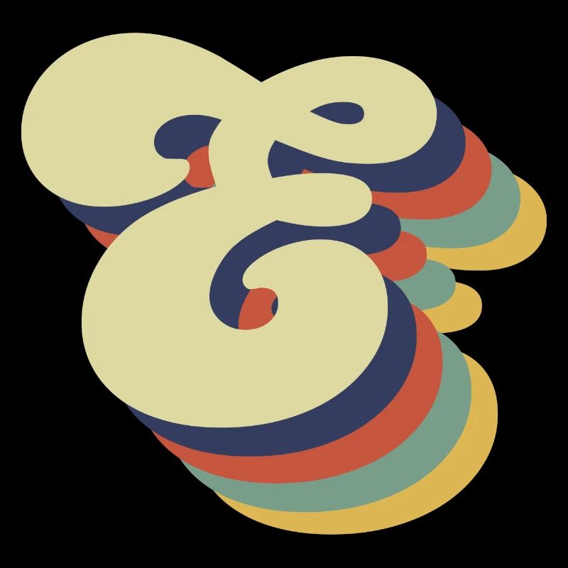 Retro Letter E