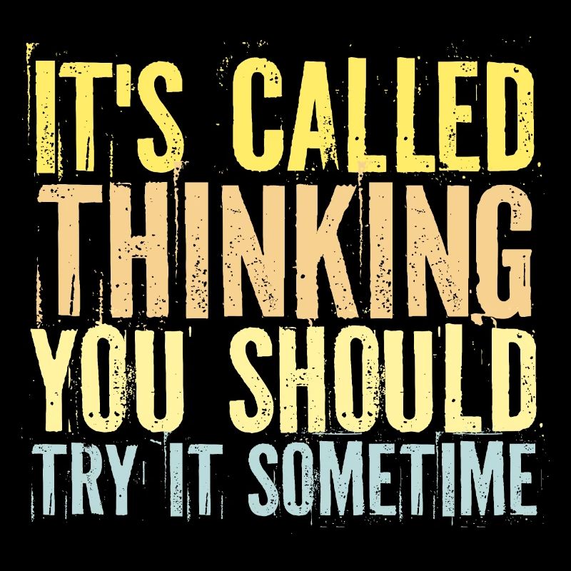 It's Called Thinking You Should Try It Sometime