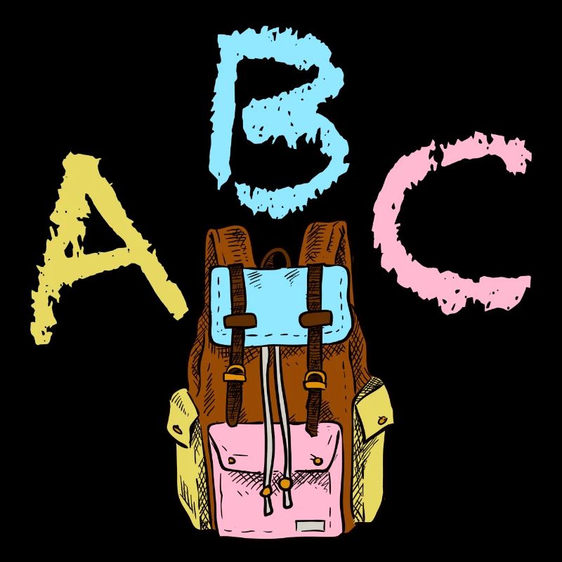 ABC with backpack