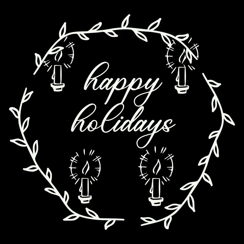 Advent Advetskranz Happy Holidays