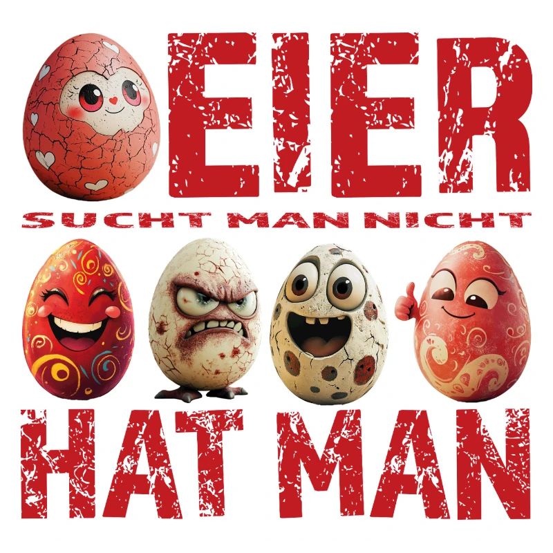 Eier sucht man nicht – Eier hat man – Red Edition