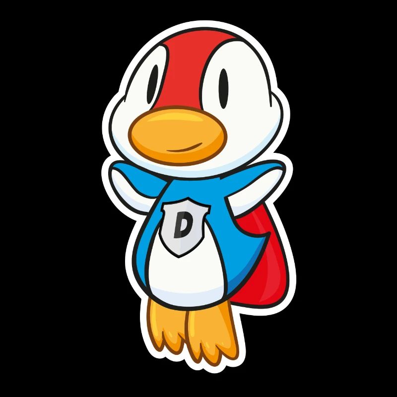 Flying Super duck has super powers