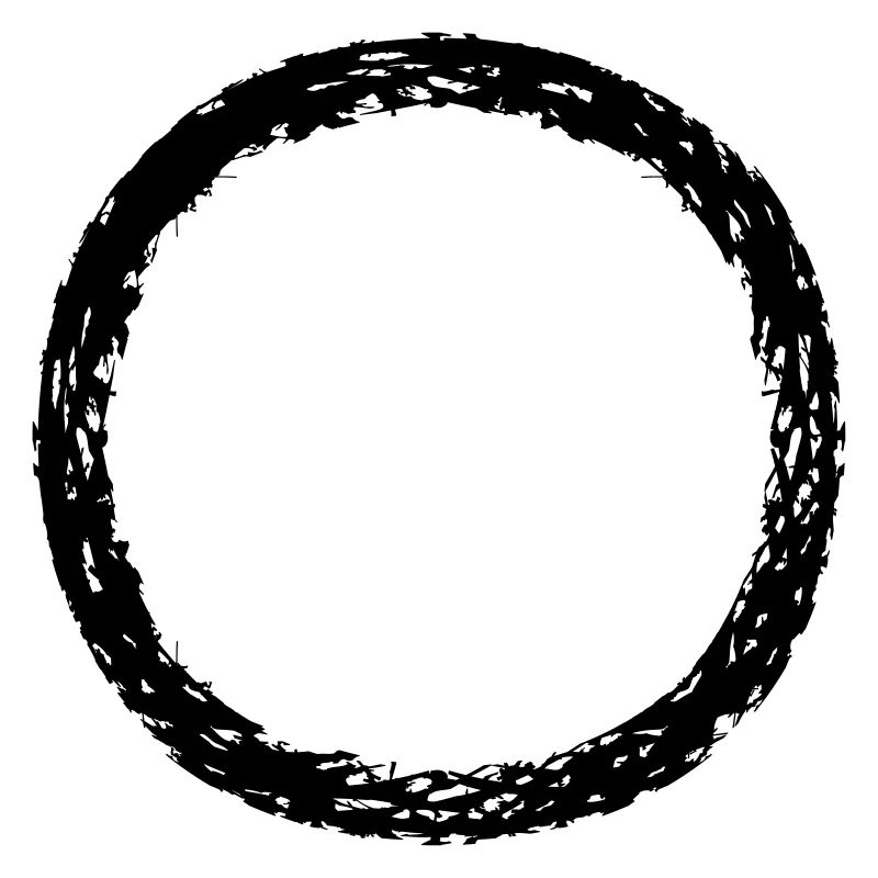 round circle ring round strip line bar bottom