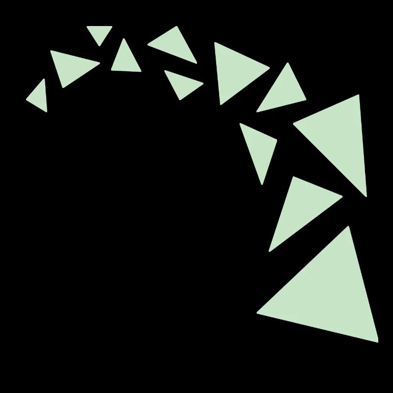 Triangles vert clair