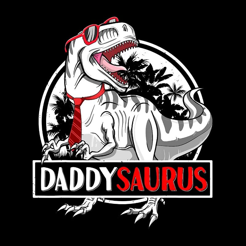 Daddysaurus T shirt Fathers Day T rex Daddy Saurus