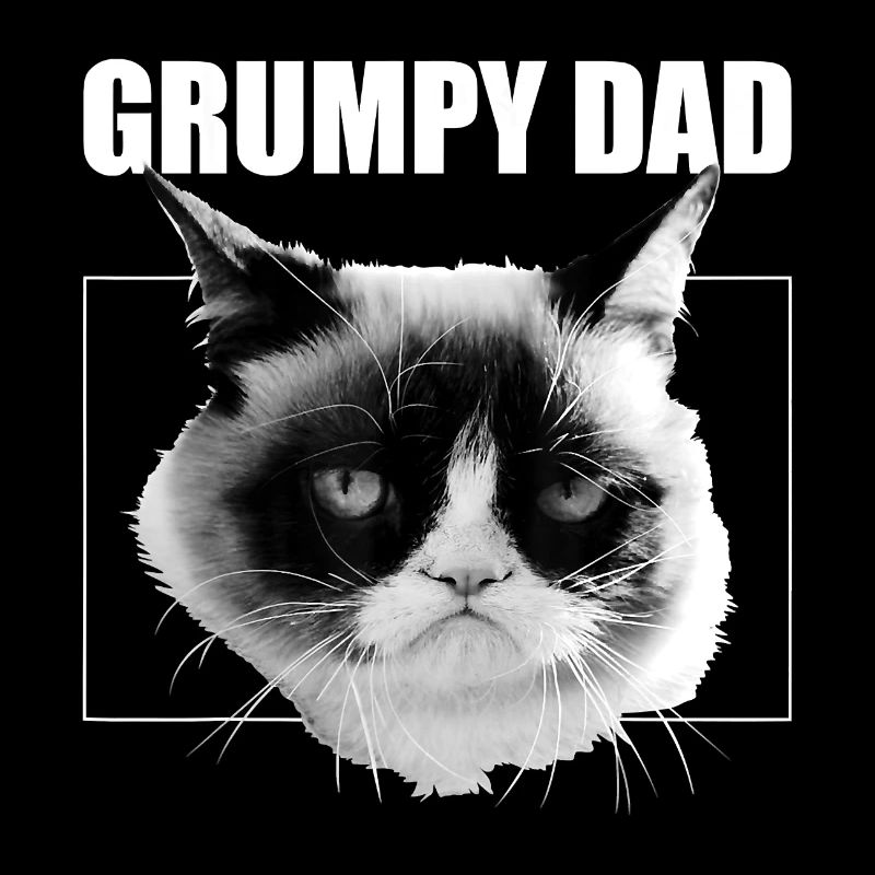 Grumpy Cat Father s Day Grumpy Dad Graphic T Shirt