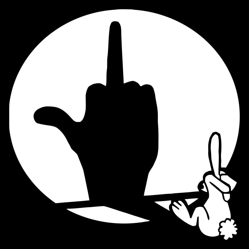 Rabbit shadow (customizable color)