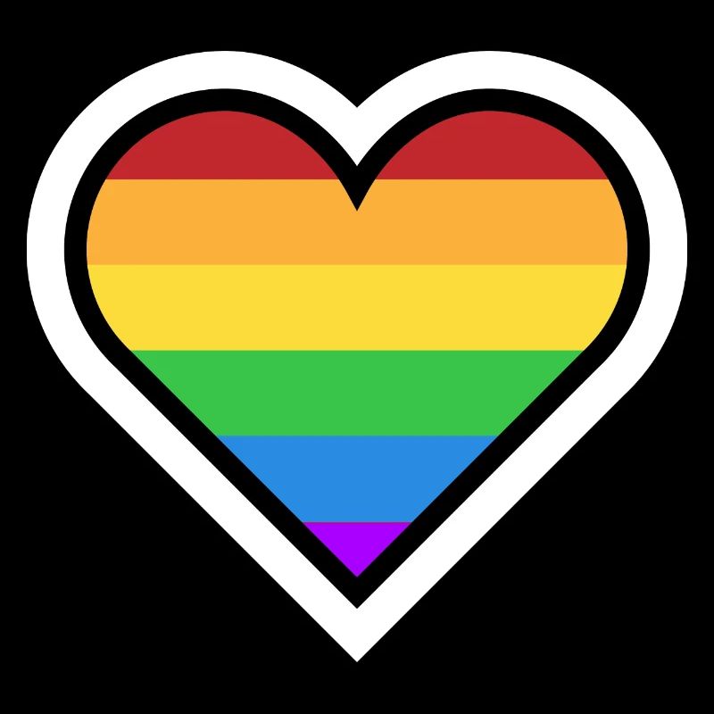 Heart rainbow