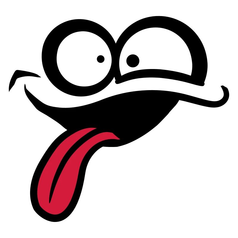 Crazy comic face