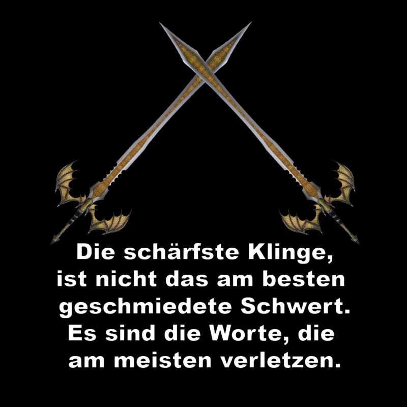 Die schärfste Klinge sind Worte