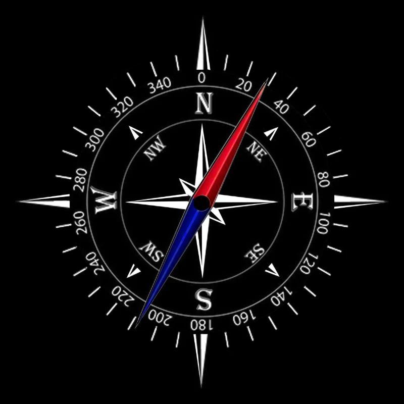 Compass with white scale - Adventure Navigation
