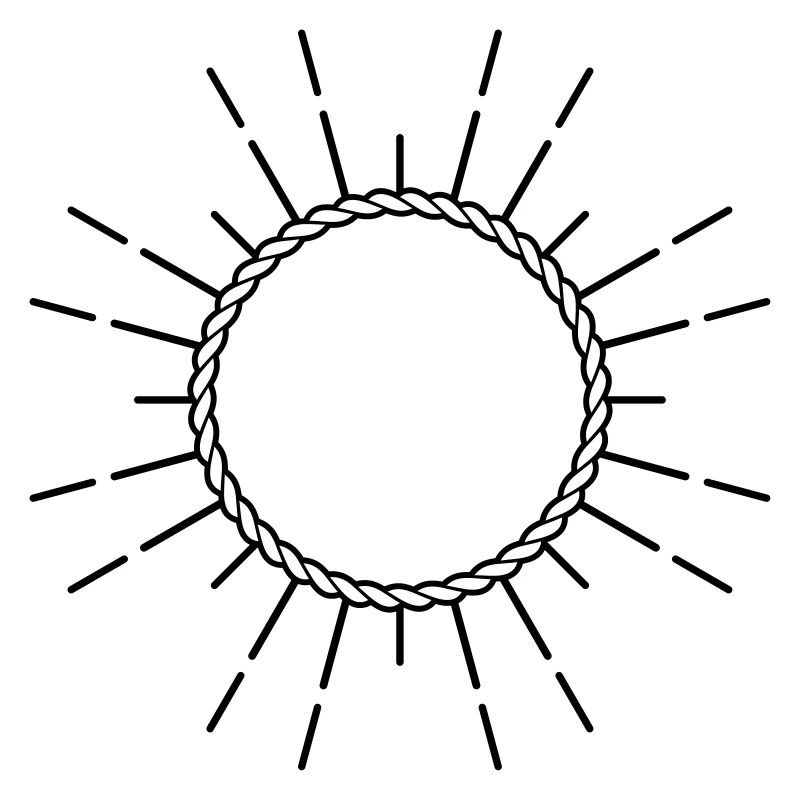 Nautical symbol logo frame vector design