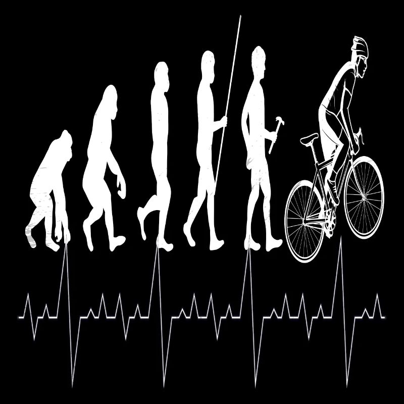 Evolution cycliste, design de vélo cool