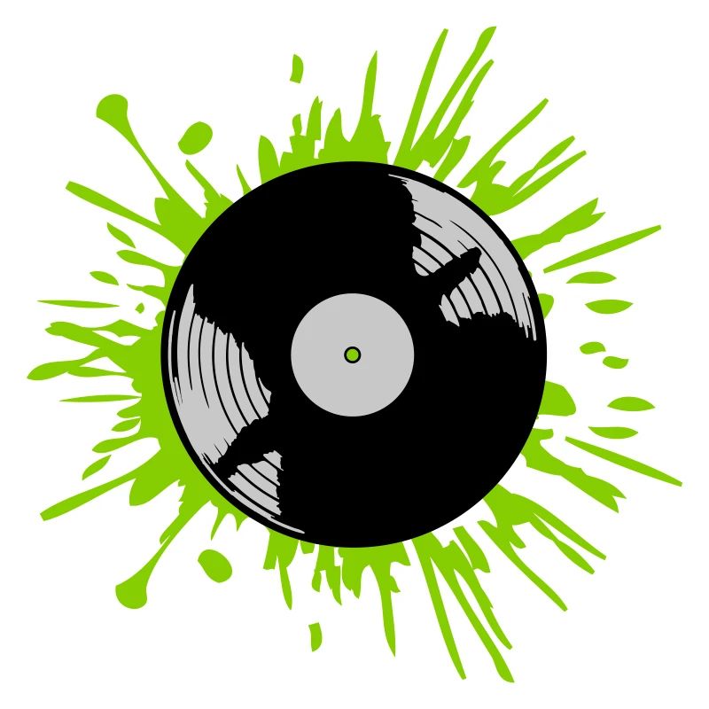 Gouttes de disque vinyle Color blobs