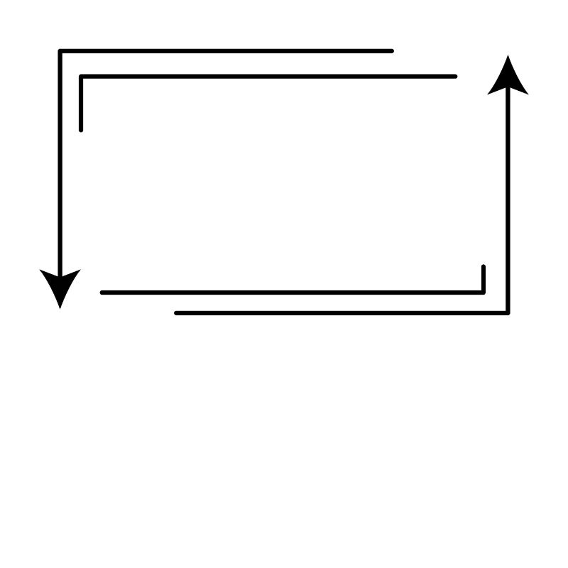 Arrow Frame Rectangular Shape Decoration