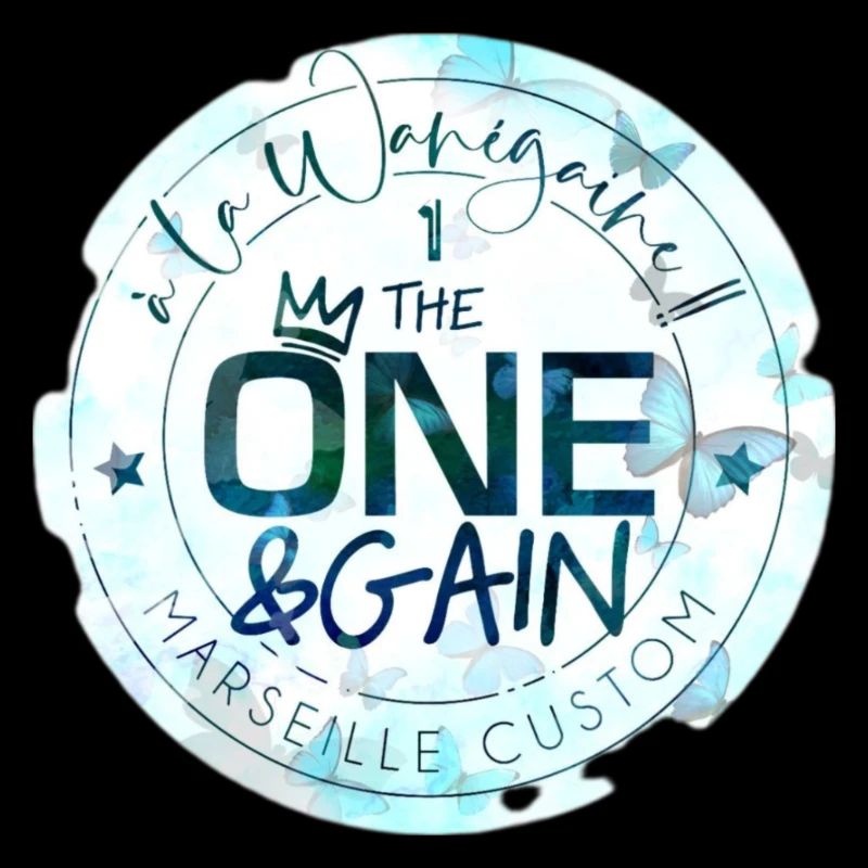 LOGO ONE&GAIN BLEU PAPILLON