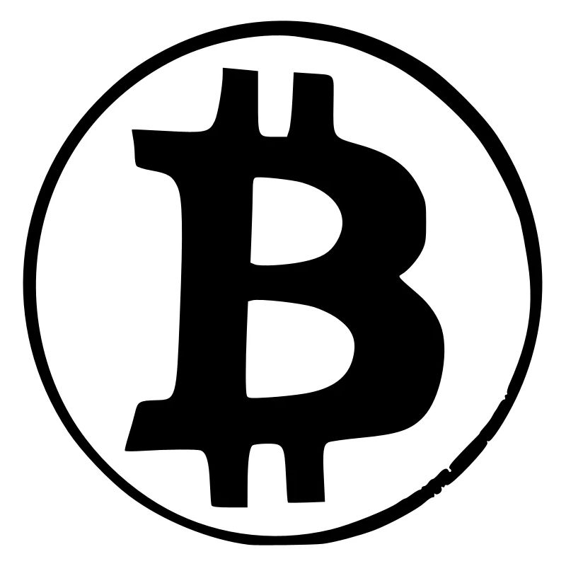 Bitcoin Krypto Währung virtuellen Lebens Vector 4