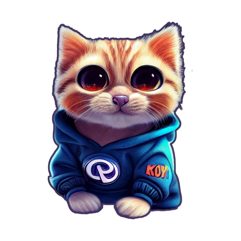 Bébé chat avec pull