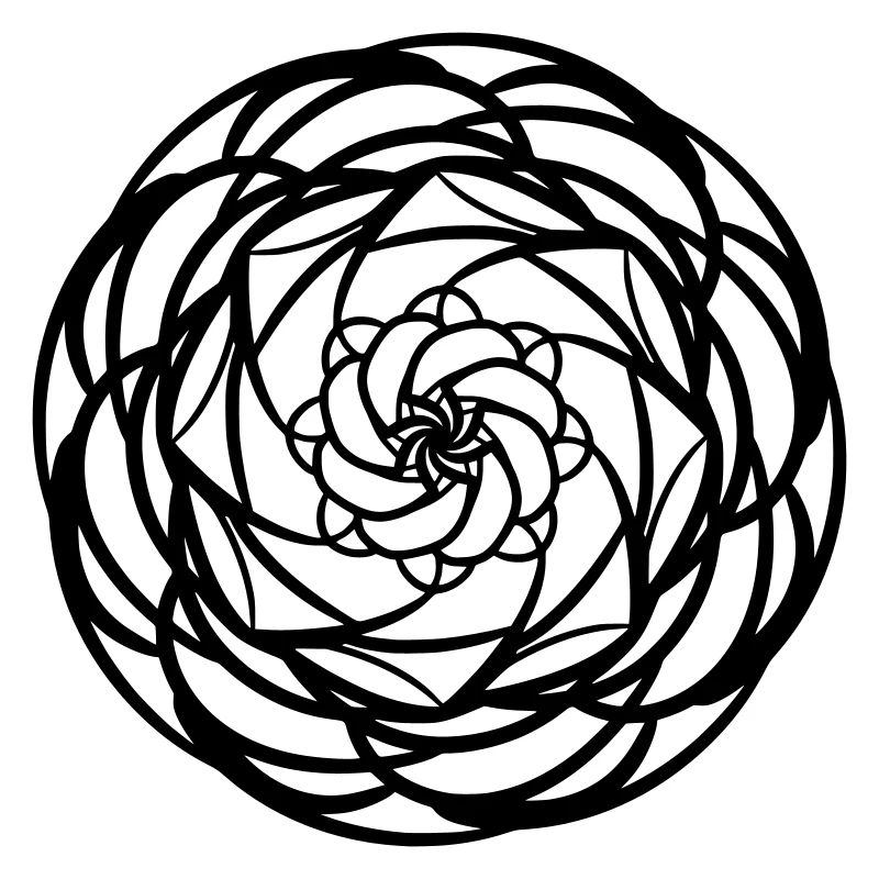 Round Mandala Pattern