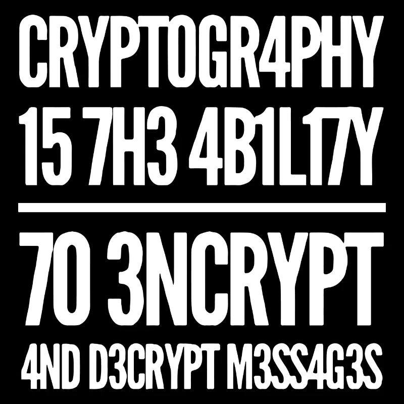 Kryptography Coden L337 Leetspeak Spruch