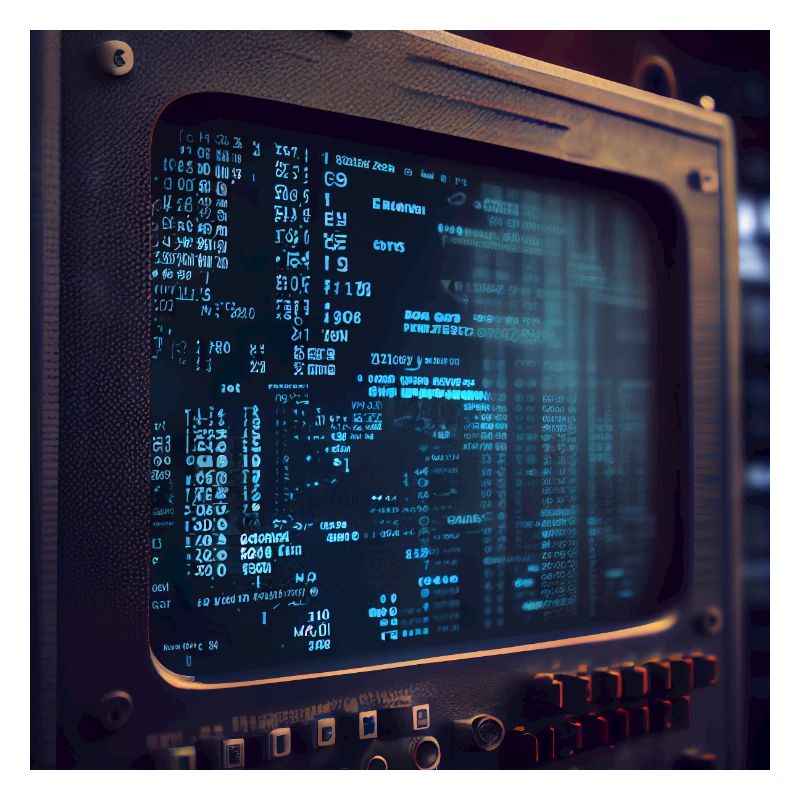 Code sur un écran de PC