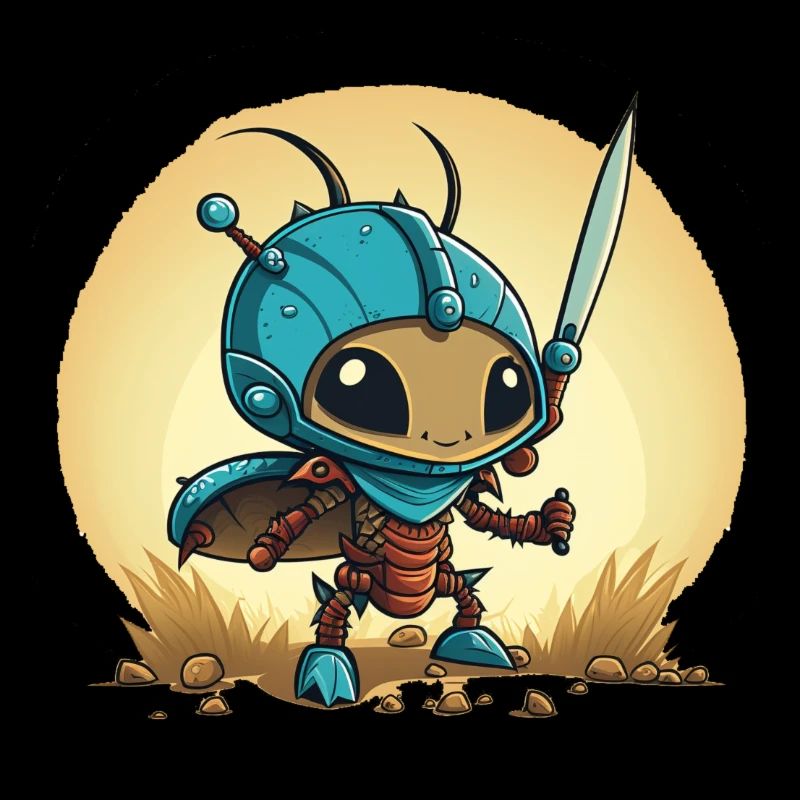 A cute ant warrior