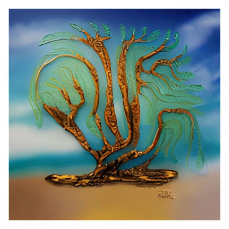 old tree during summer