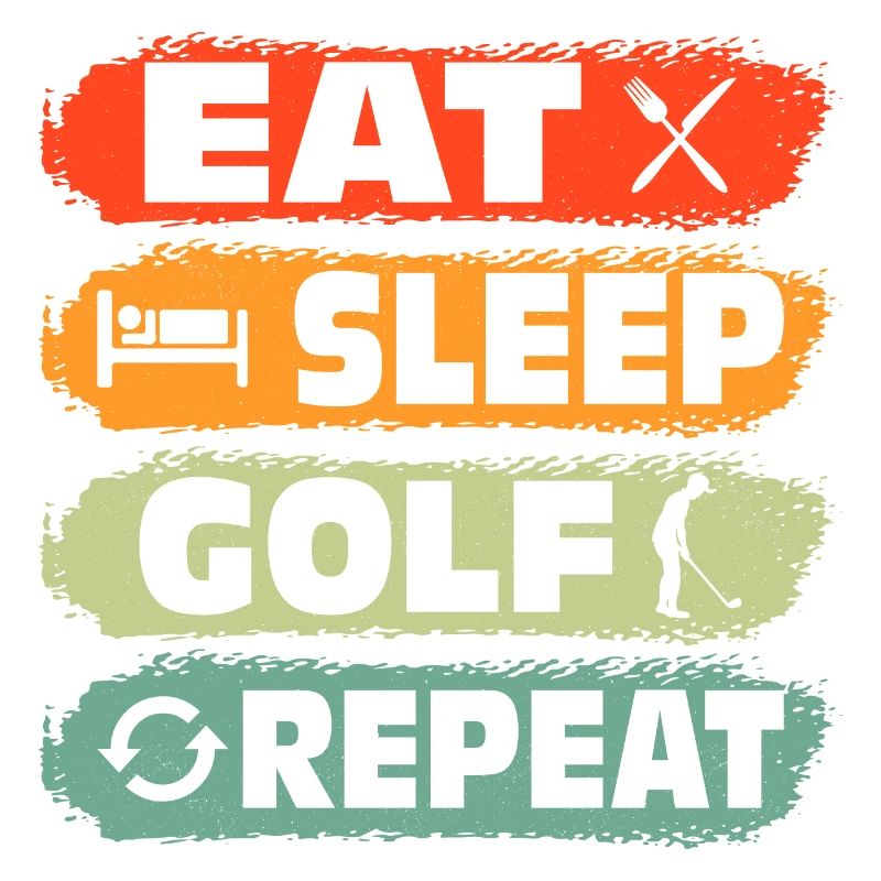 Manger dormir Golf Répéter Par Tee Golfing