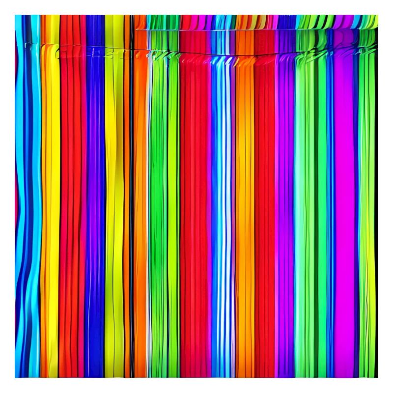 vertical thin strips of crazy colors