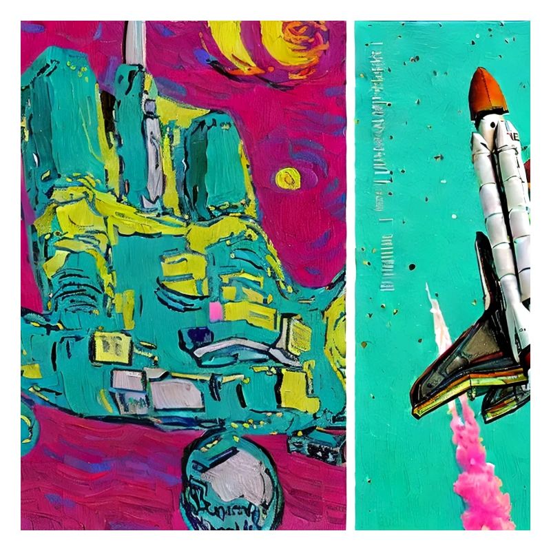 navette spatiale van gogh