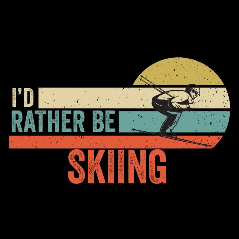 Skiing - I'd Rather be Playing Skiing Gift Idea